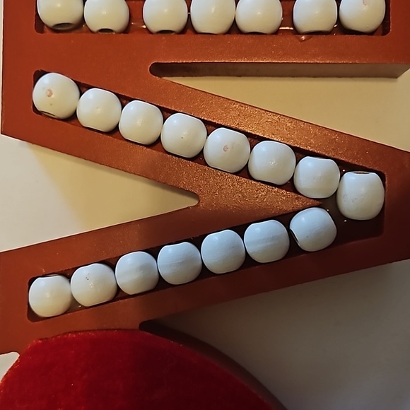 Better Living Brands LLC Valentine Beaded Velvet LOVE table Top 3-D  Home Accent - Picture 6 of 17